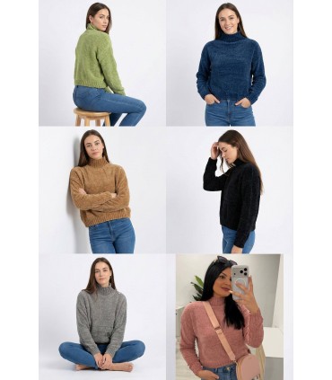 Jersey Girasol cuello cisne