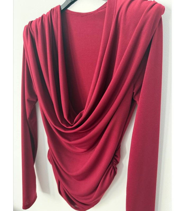 Blusa licra cuello caido