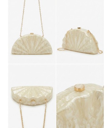Bolso nácar crudo