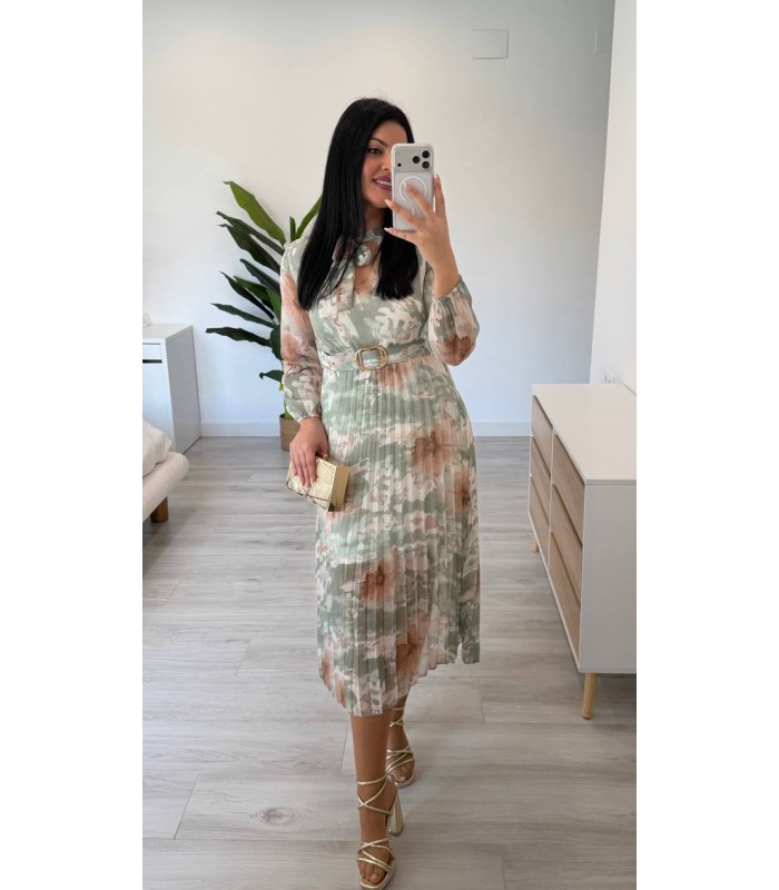 Vestido Violeta verde