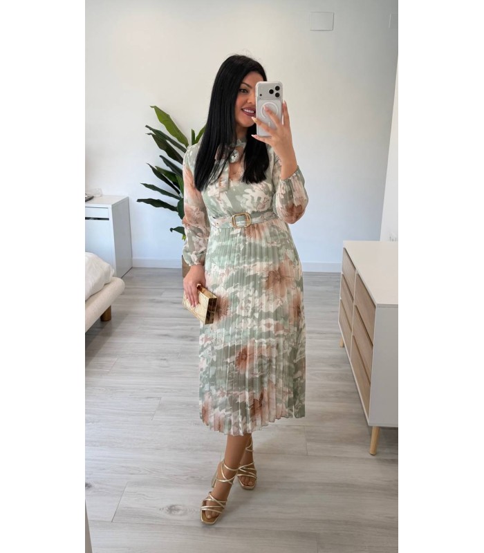 Vestido Violeta verde