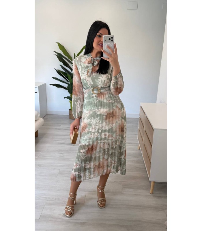 Vestido Violeta verde