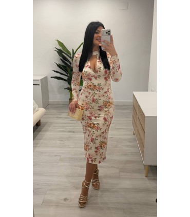 Vestido Jazmin crudo