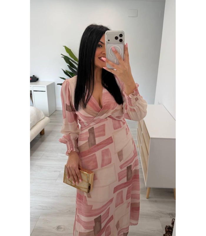 Vestido Carlota rosa