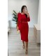 Vestido Lazada rojo