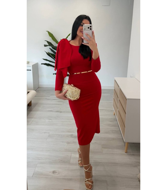 Vestido Lazada rojo