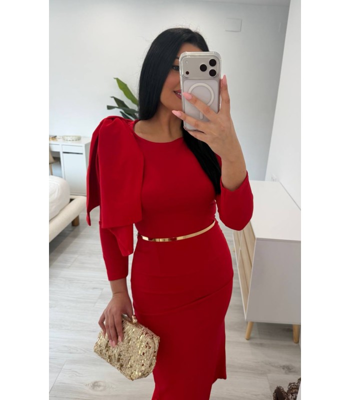 Vestido Lazada rojo