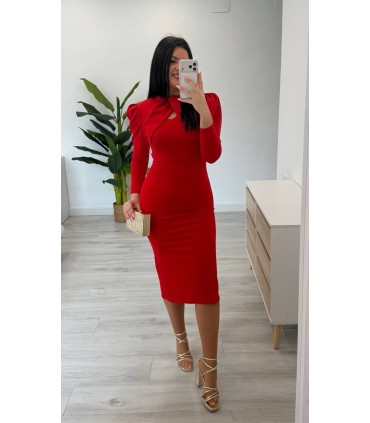 Vestido Isi rojo
