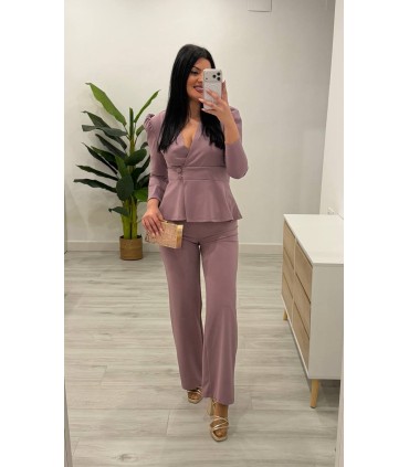 Traje chaqueta Gisella maquillaje