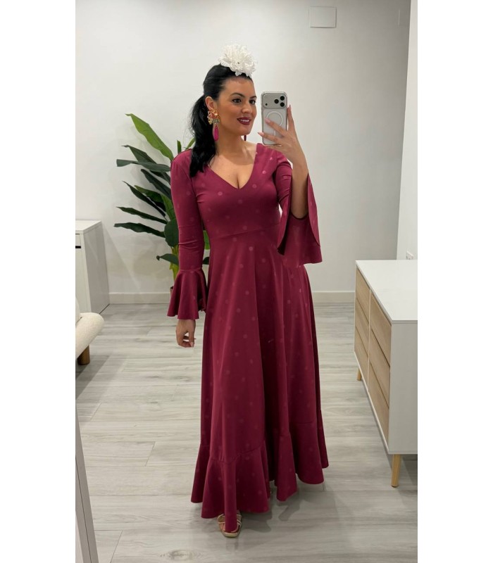 Vestido lunares buganvilla