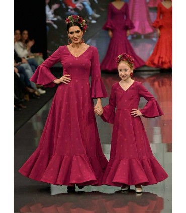 Vestido lunares niña buganvilla