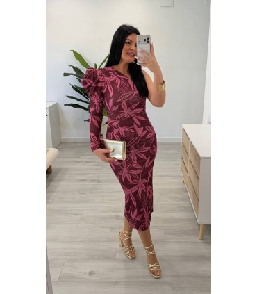 Vestido Clara buganvilla