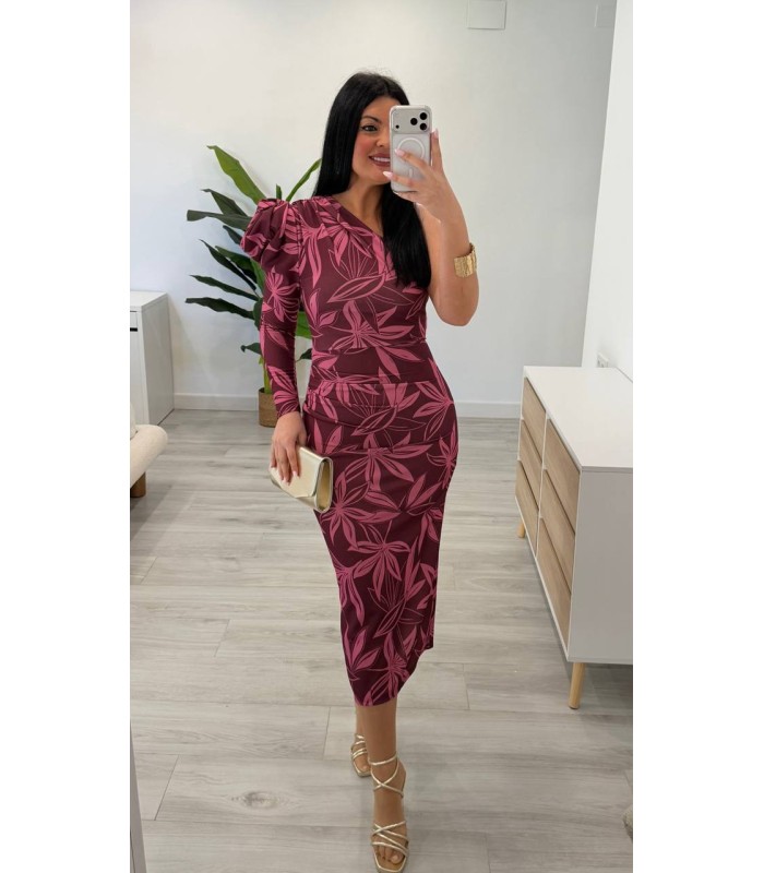 Vestido Clara buganvilla