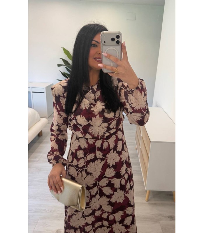 Vestido Irina burdeos