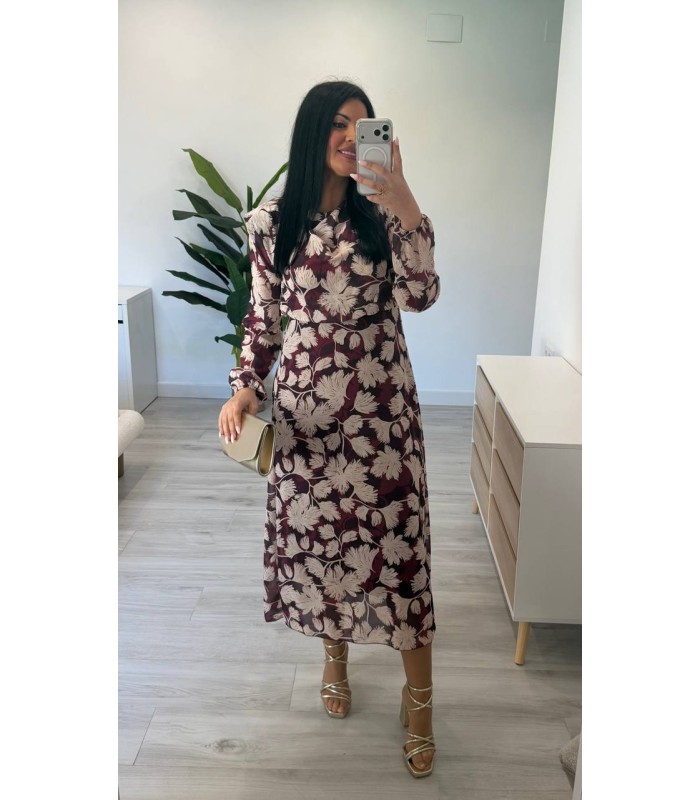 Vestido Irina burdeos