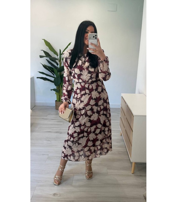 Vestido Irina burdeos