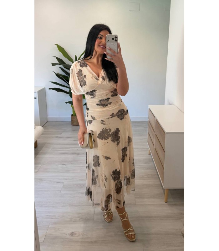 Vestido Cintia crudo