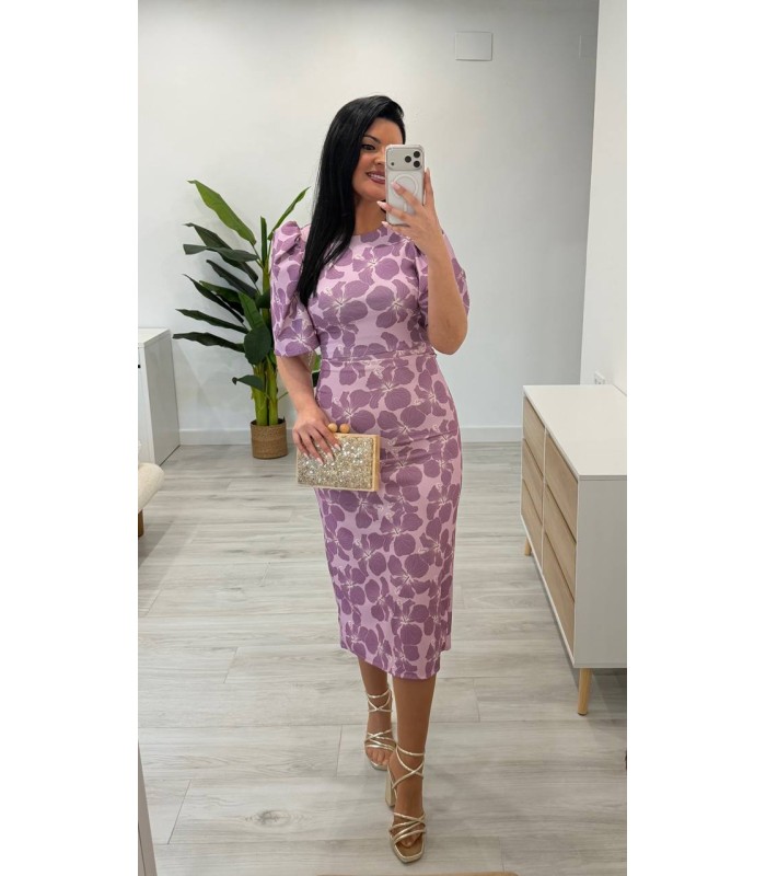 Conjunto Flower malva