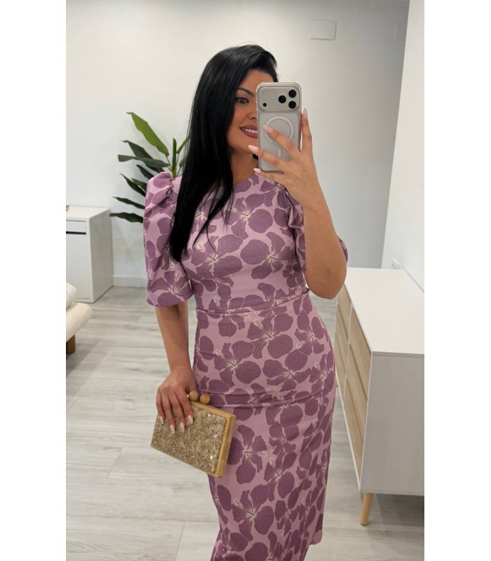 Conjunto Flower malva