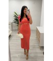 Vestido Nora coral