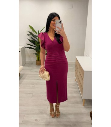 Vestido Nora buganvilla