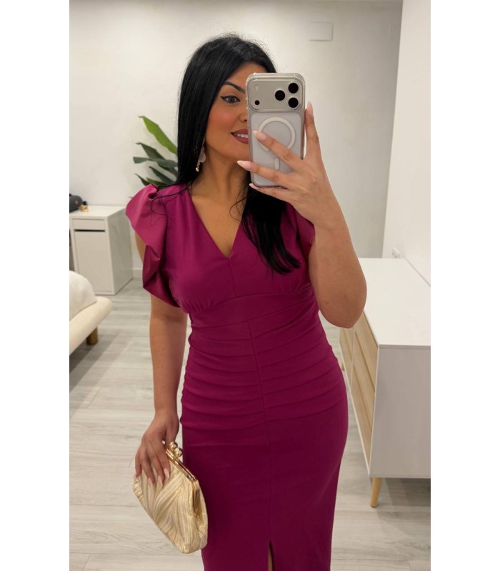 Vestido Nora buganvilla