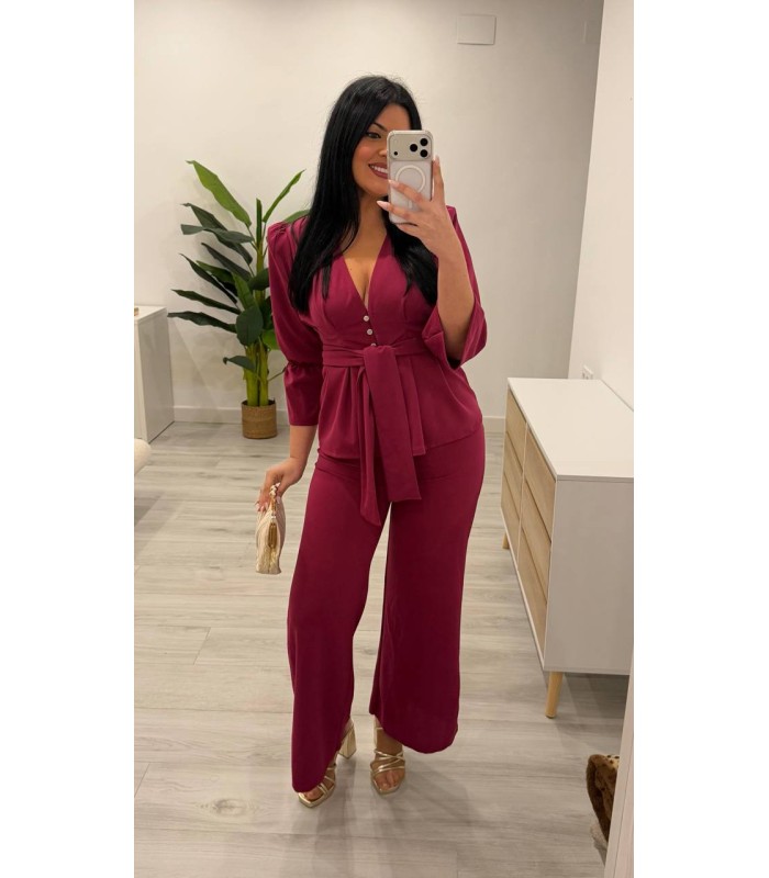 Conjunto chaqueta Mara buganvilla