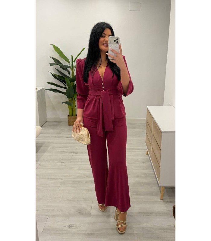 Conjunto chaqueta Mara buganvilla