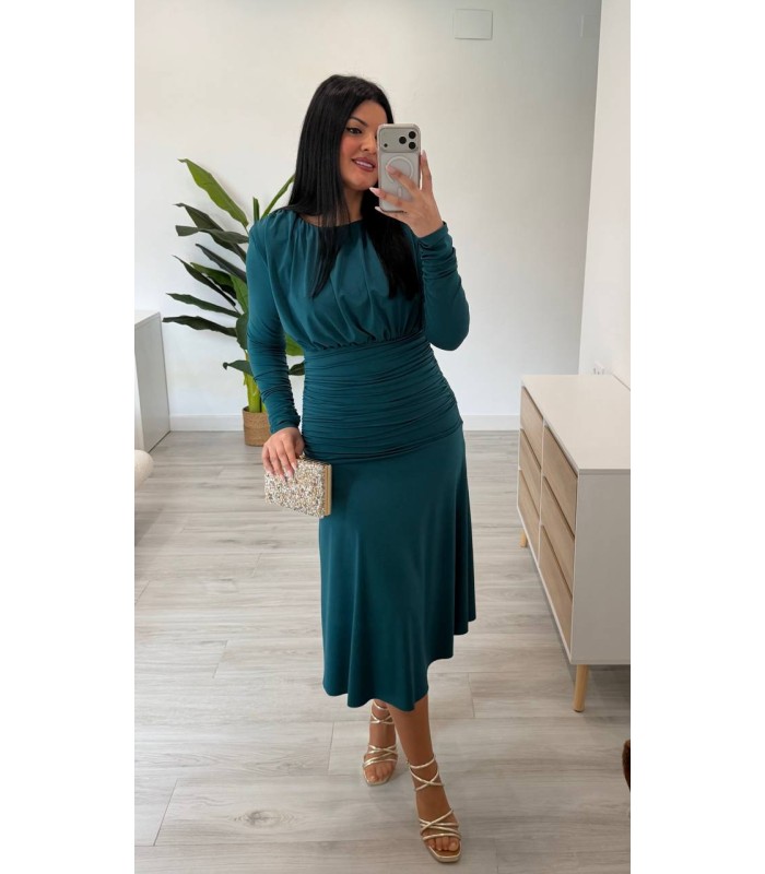 Vestido Marisa petroleo