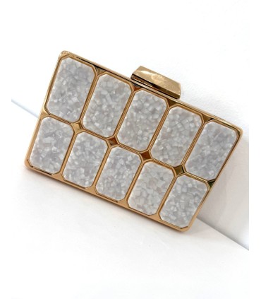 Bolso nácar Irina crudo