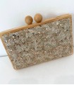 Bolso madera brillos