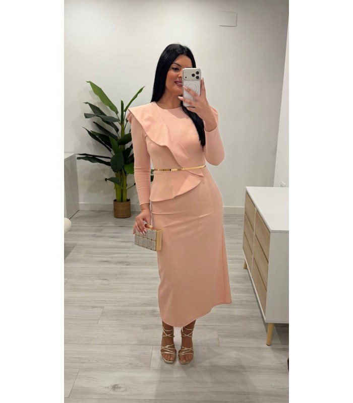 Vestido Violeta nude