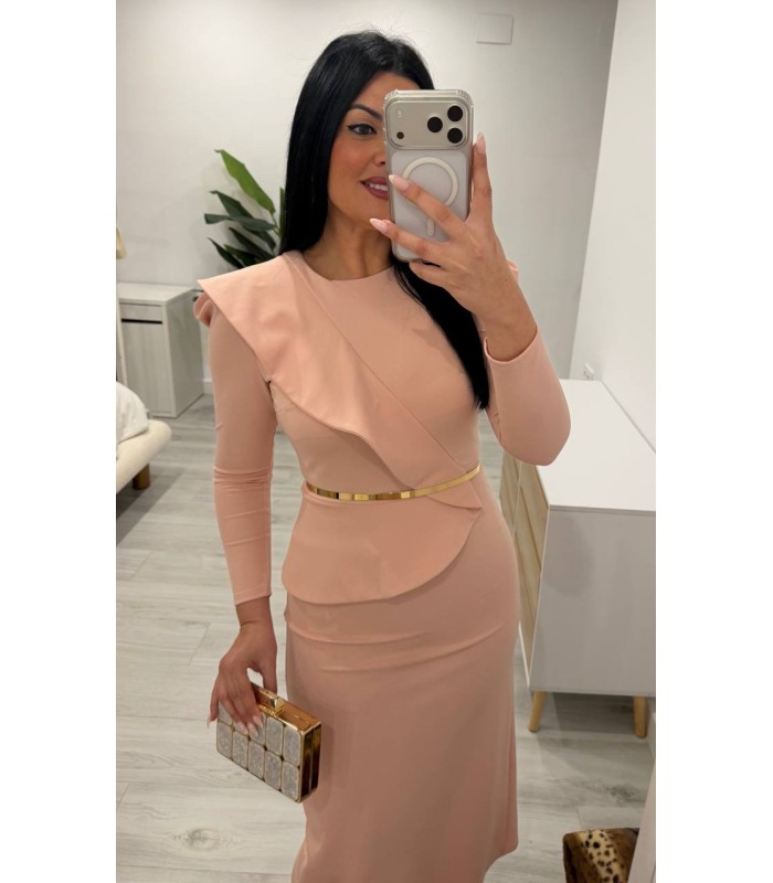 Vestido Violeta nude