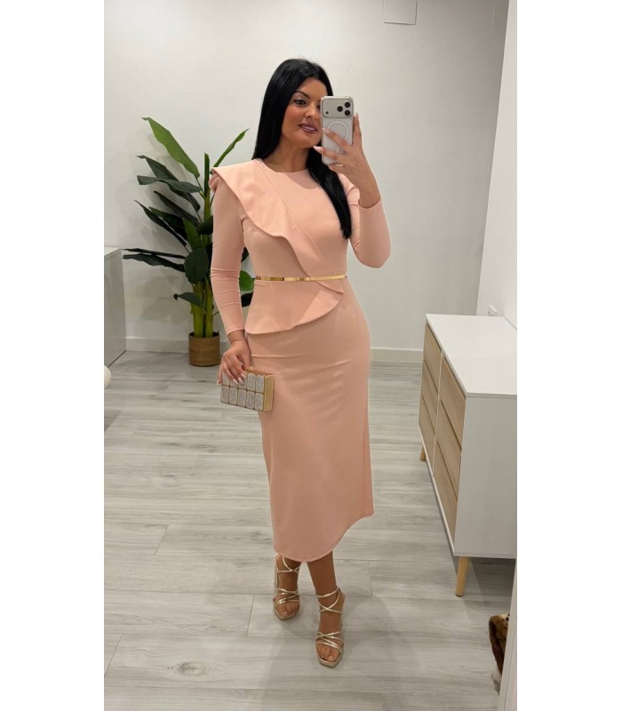 Vestido Violeta nude