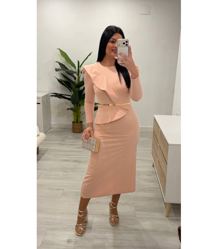 Vestido Violeta nude