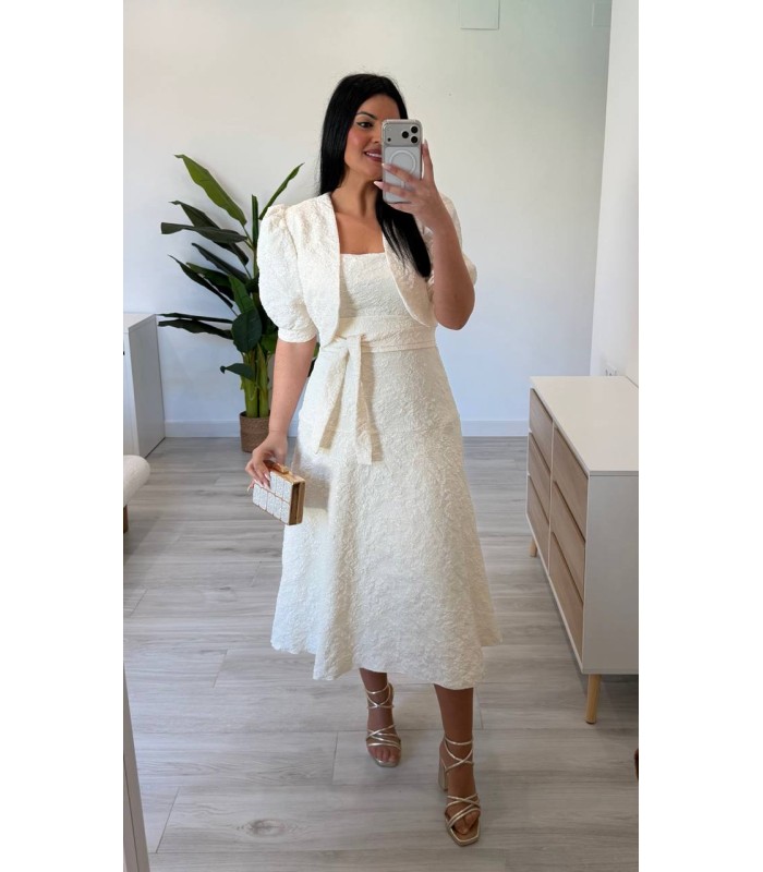 Vestido Varona jacquard torera