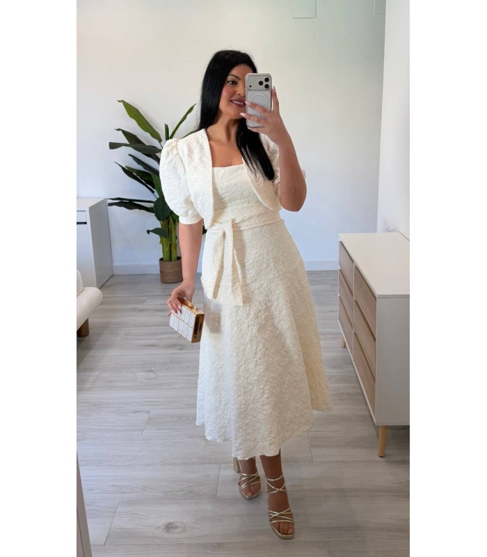 Vestido Varona jacquard torera