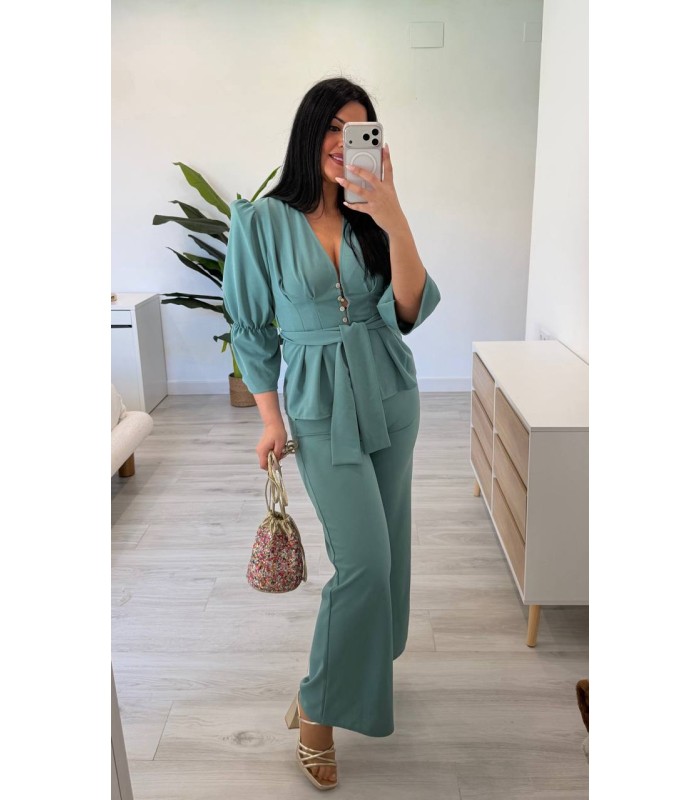 Conjunto chaqueta Mara verde