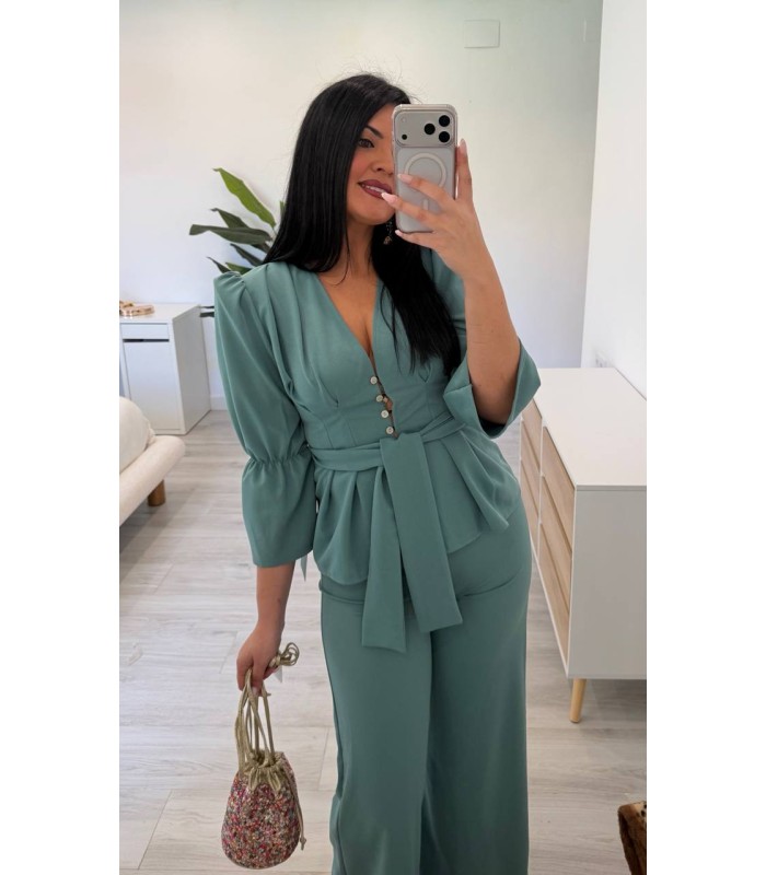 Conjunto chaqueta Mara verde