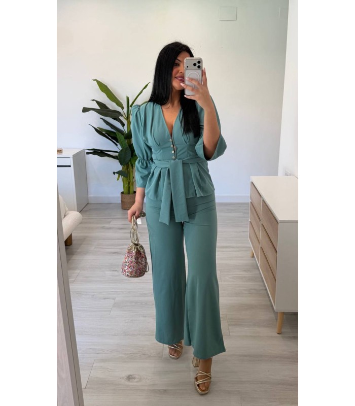 Conjunto chaqueta Mara verde