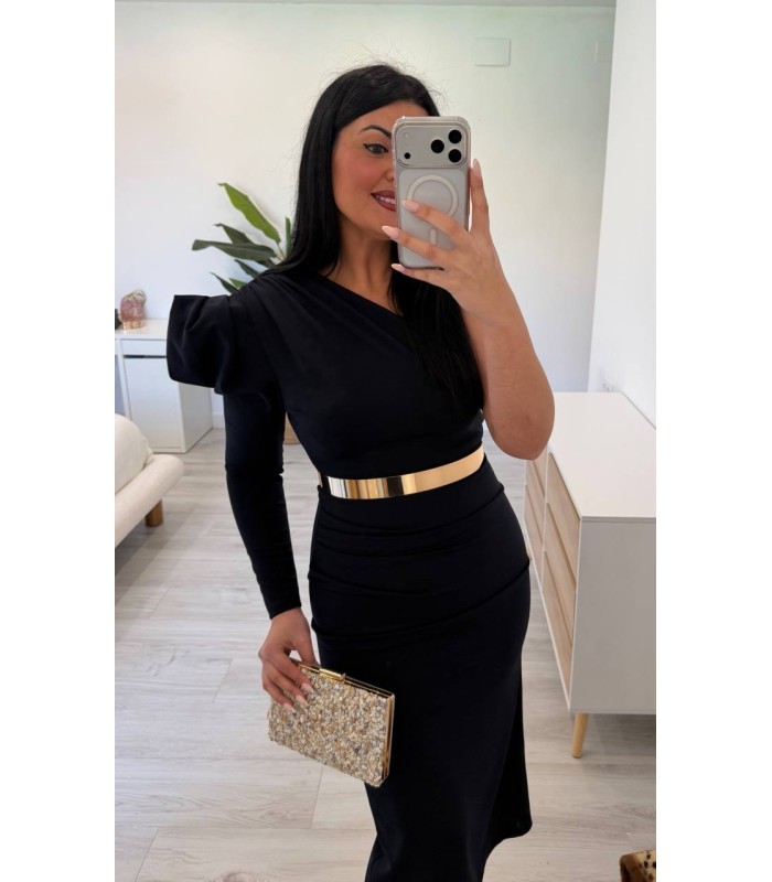 Vestido Brenda azul marino