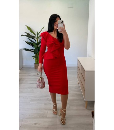 Vestido Noelia rojo