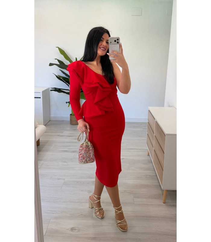 Vestido Noelia rojo
