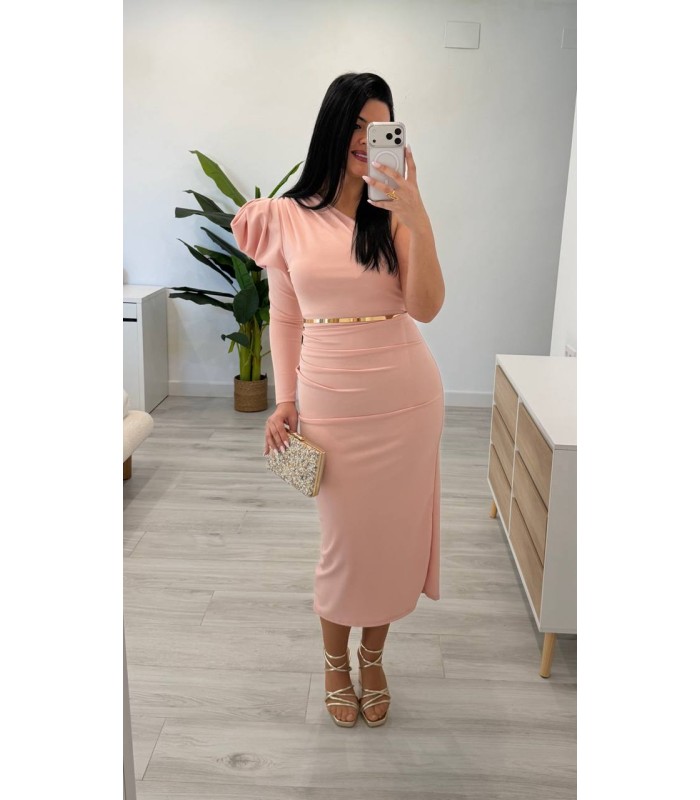 Vestido Brenda nude