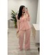 Traje chaqueta Diana rosa