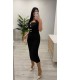 Vestido negro botones