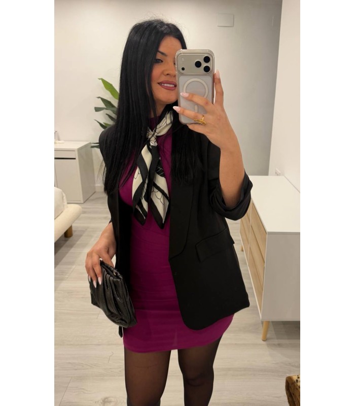 Vestido sin mangas buganvilla dorado