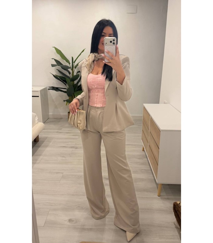 Traje chaqueta Diana camel