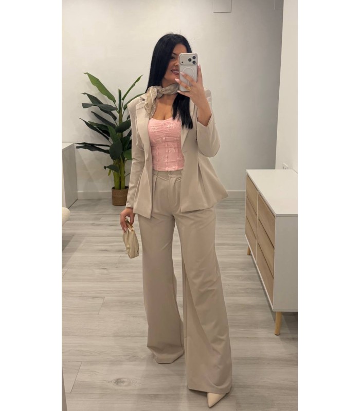 Traje chaqueta Diana camel