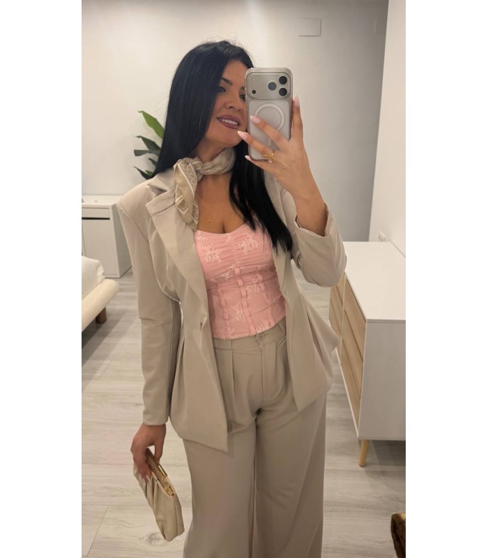 Traje chaqueta Diana camel
